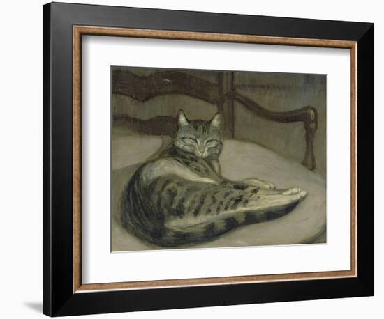 Chat sur un fauteuil-Théophile Alexandre Steinlen-Framed Giclee Print