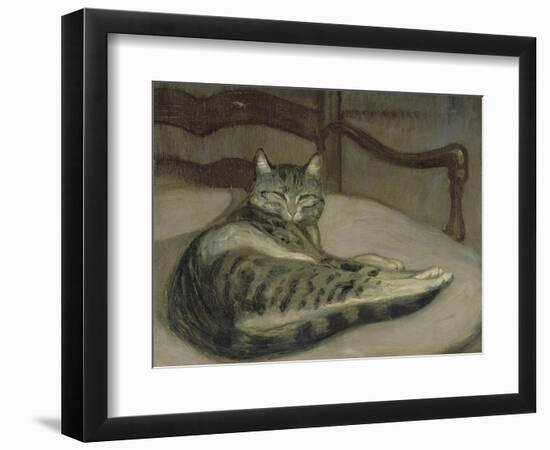 Chat sur un fauteuil-Théophile Alexandre Steinlen-Framed Giclee Print