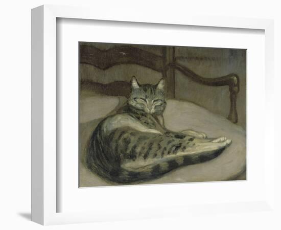 Chat sur un fauteuil-Théophile Alexandre Steinlen-Framed Giclee Print