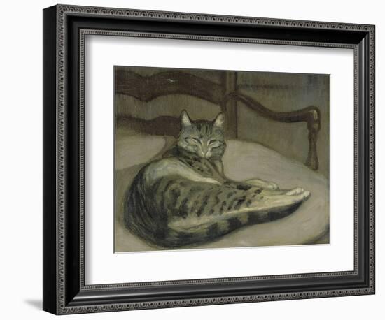 Chat sur un fauteuil-Théophile Alexandre Steinlen-Framed Giclee Print