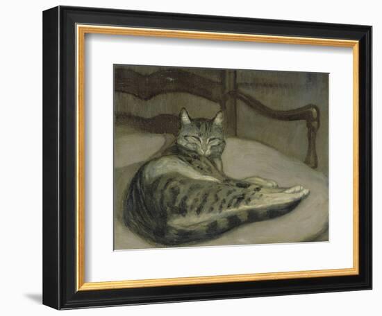 Chat sur un fauteuil-Théophile Alexandre Steinlen-Framed Giclee Print