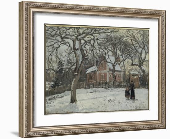 Châtaigniers à Louveciennes-Camille Pissarro-Framed Giclee Print