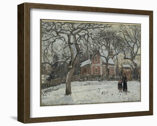 Châtaigniers à Louveciennes-Camille Pissarro-Framed Giclee Print