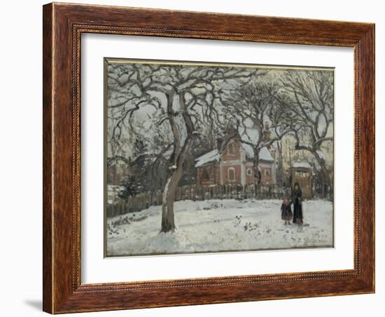 Châtaigniers à Louveciennes-Camille Pissarro-Framed Giclee Print