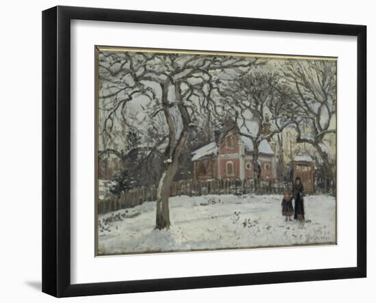 Châtaigniers à Louveciennes-Camille Pissarro-Framed Giclee Print