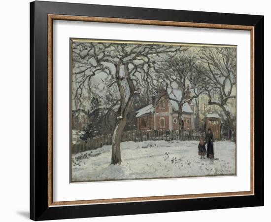 Châtaigniers à Louveciennes-Camille Pissarro-Framed Giclee Print