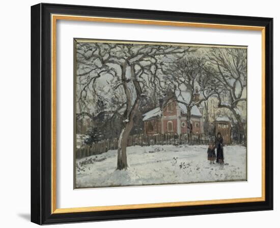 Châtaigniers à Louveciennes-Camille Pissarro-Framed Giclee Print