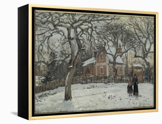 Châtaigniers à Louveciennes-Camille Pissarro-Framed Premier Image Canvas