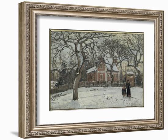 Châtaigniers à Louveciennes-Camille Pissarro-Framed Giclee Print