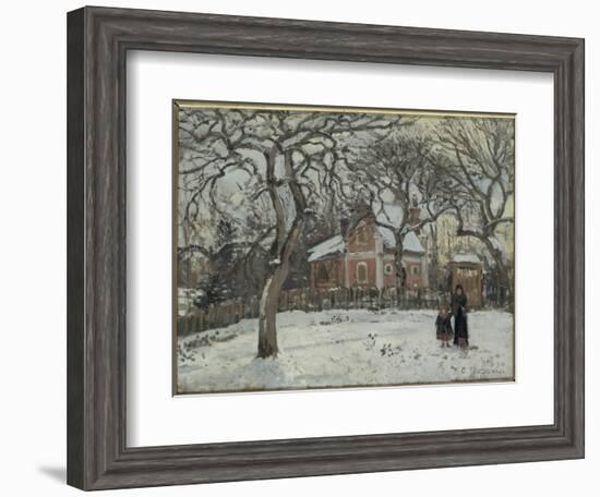 Châtaigniers à Louveciennes-Camille Pissarro-Framed Giclee Print