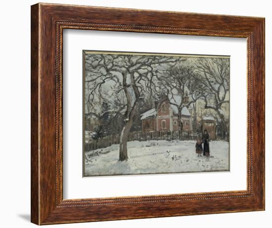Châtaigniers à Louveciennes-Camille Pissarro-Framed Giclee Print
