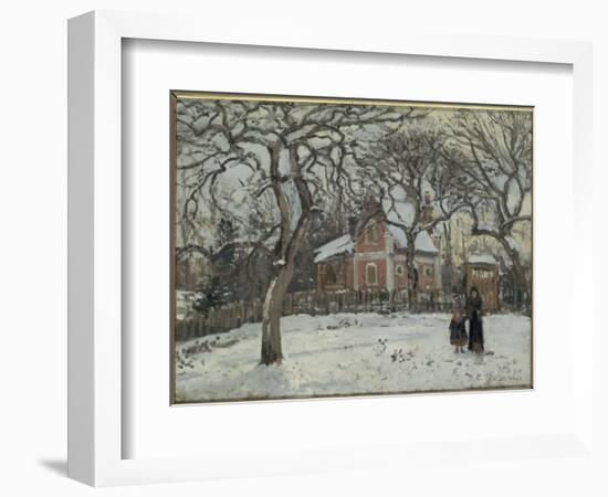 Châtaigniers à Louveciennes-Camille Pissarro-Framed Giclee Print