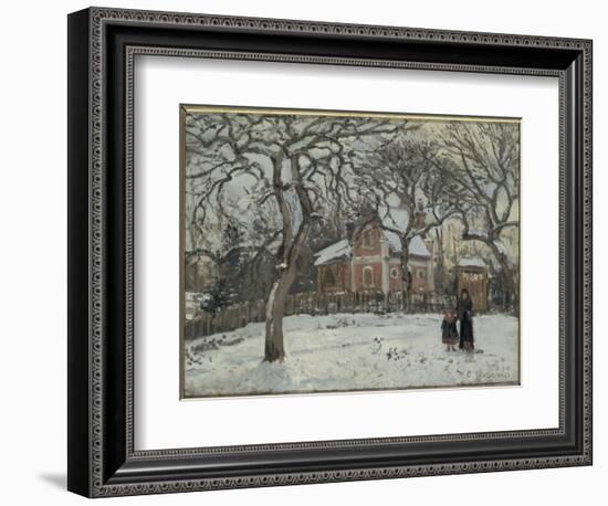 Châtaigniers à Louveciennes-Camille Pissarro-Framed Giclee Print