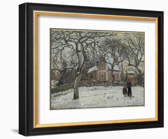 Châtaigniers à Louveciennes-Camille Pissarro-Framed Giclee Print