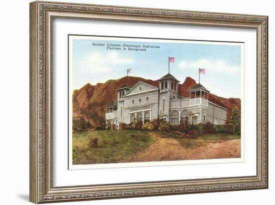 Chataqua Auditorium, Boulder, Colorado-null-Framed Art Print