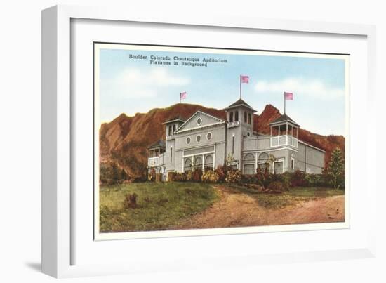 Chataqua Auditorium, Boulder, Colorado-null-Framed Art Print