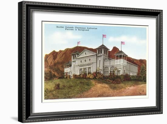 Chataqua Auditorium, Boulder, Colorado-null-Framed Art Print