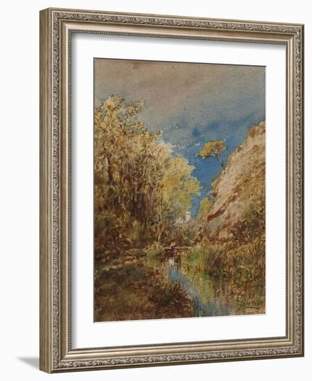 Château à Cagnes-Félix Ziem-Framed Giclee Print