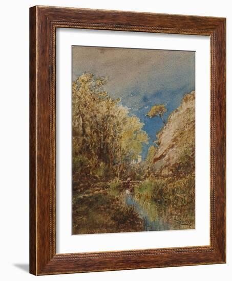 Château à Cagnes-Félix Ziem-Framed Giclee Print