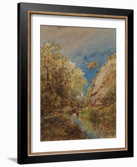 Château à Cagnes-Félix Ziem-Framed Giclee Print