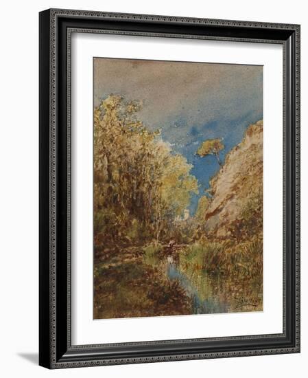 Château à Cagnes-Félix Ziem-Framed Giclee Print