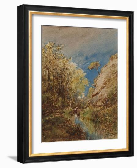 Château à Cagnes-Félix Ziem-Framed Giclee Print