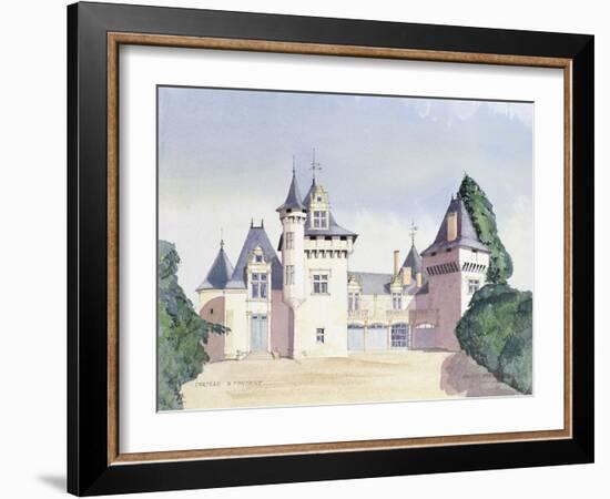 Chateau a Fontaine, 1995-David Herbert-Framed Giclee Print