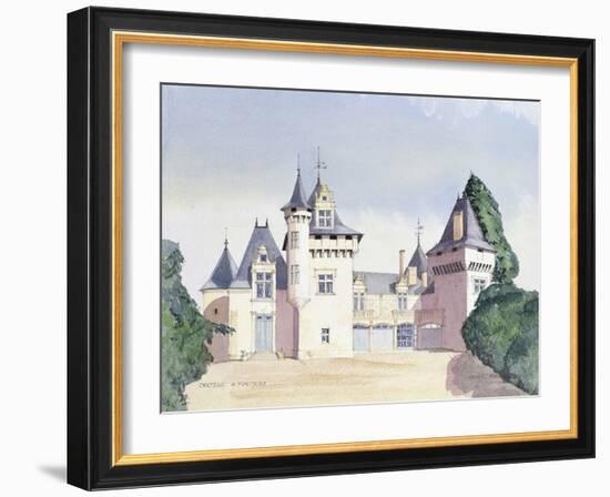 Chateau a Fontaine, 1995-David Herbert-Framed Giclee Print