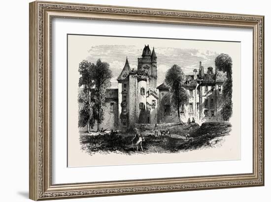 Chateau at Bayonne, the Pyrenees, France, 19th Century-null-Framed Giclee Print