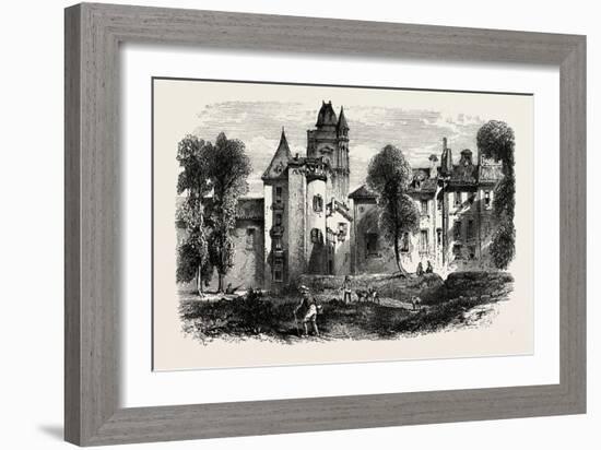 Chateau at Bayonne, the Pyrenees, France, 19th Century-null-Framed Giclee Print