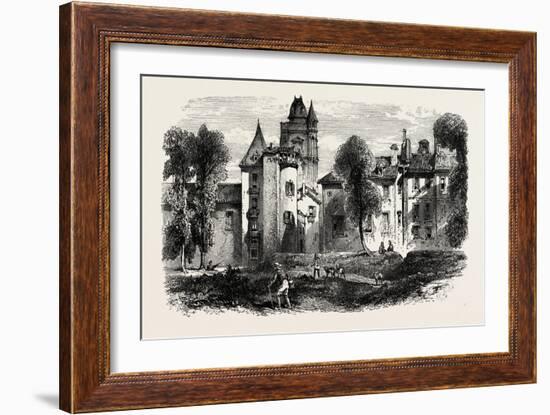 Chateau at Bayonne, the Pyrenees, France, 19th Century-null-Framed Giclee Print