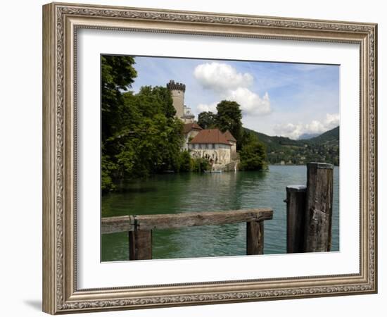 Chateau at Duingt, Lake Annecy, Annecy, Rhone Alpes, France, Europe-Richardson Peter-Framed Photographic Print