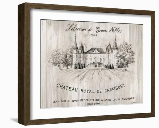 Chateau Chambort on Wood-Danhui Nai-Framed Art Print