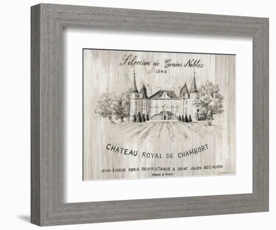 Chateau Chambort on Wood-Danhui Nai-Framed Art Print