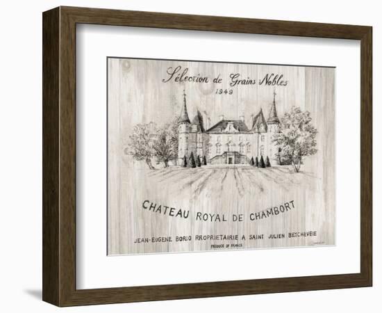 Chateau Chambort on Wood-Danhui Nai-Framed Art Print