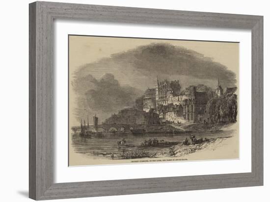 Chateau D'Amboise, on the Loire, the Prison of Abd-El-Kader-null-Framed Giclee Print