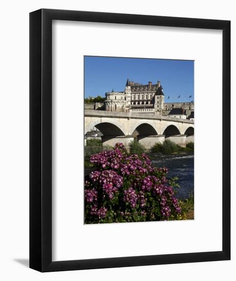 Chateau D'Amboise on the River Loire, Indre-Et-Loire, Loire Valley, France-Dallas & John Heaton-Framed Photographic Print