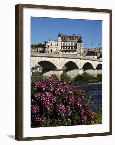 Chateau D'Amboise on the River Loire, Indre-Et-Loire, Loire Valley, France-Dallas & John Heaton-Framed Photographic Print