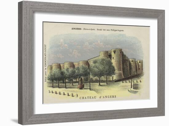 Chateau D'Angers, Angers, Maine-Et-Loire-French School-Framed Giclee Print