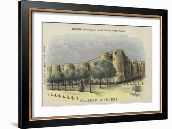 Chateau D'Angers, Angers, Maine-Et-Loire-French School-Framed Giclee Print