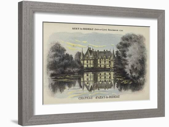 Chateau D'Azay-Le-Rideau, Azay-Le-Rideau, Indre-Et-Loire-null-Framed Giclee Print