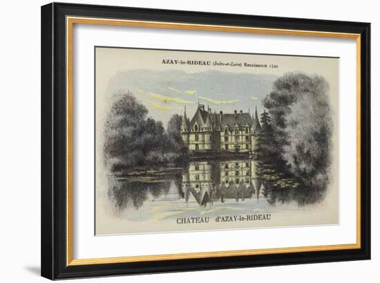 Chateau D'Azay-Le-Rideau, Azay-Le-Rideau, Indre-Et-Loire-null-Framed Giclee Print