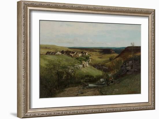 Château D’Ornans, 1855-Gustave Courbet-Framed Giclee Print