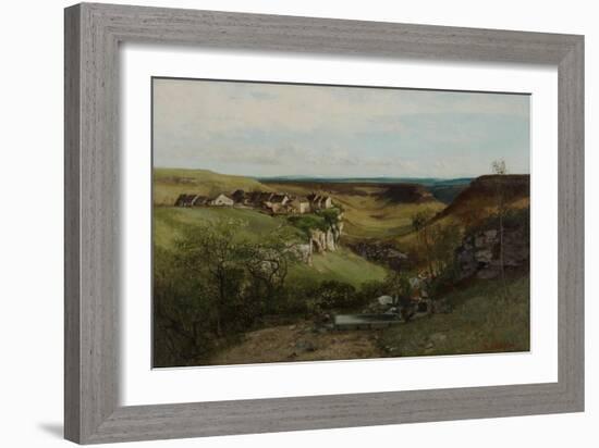 Château D’Ornans, 1855-Gustave Courbet-Framed Giclee Print