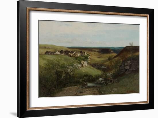 Château D’Ornans, 1855-Gustave Courbet-Framed Giclee Print