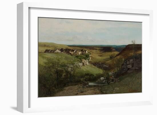 Château D’Ornans, 1855-Gustave Courbet-Framed Giclee Print