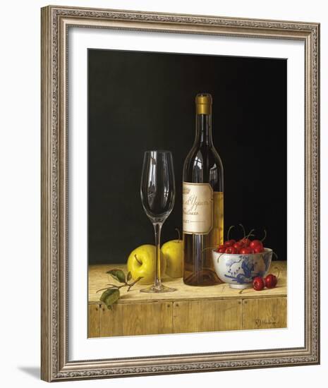 Chateau D'yquem with Apples and Cherries-Roy Hodrien-Framed Giclee Print