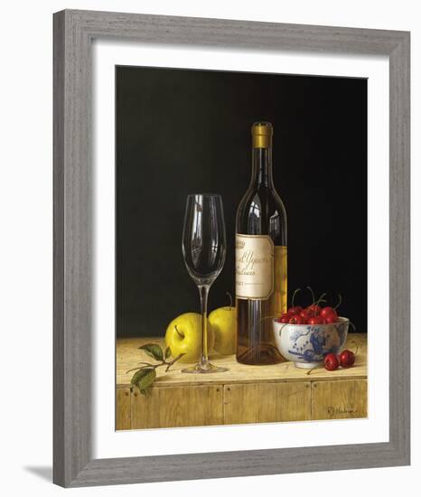 Chateau D'yquem with Apples and Cherries-Roy Hodrien-Framed Giclee Print