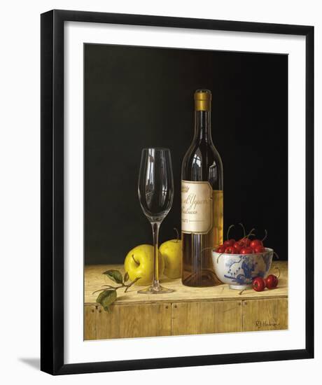 Chateau D'yquem with Apples and Cherries-Roy Hodrien-Framed Giclee Print