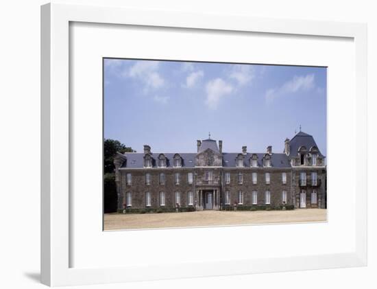 Chateau De Caradeuc's South Facade, Near Plouasne, Brittany, France, 18th-19th Century-null-Framed Giclee Print